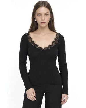 Busem Cotton Blouse - Black