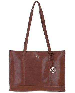 Ashwood Leather 'Beth' Exquisite Real Tote Bag - Purple