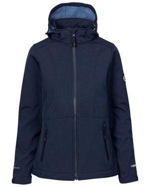 DLX Ladies Christine Dlx Soft Shell Jacket Marl) - Blue