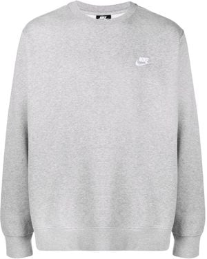 Nike Logo Crewneck Jumper Cotton - White