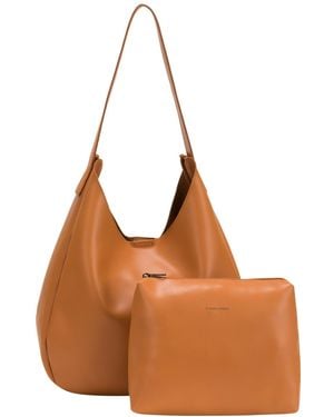 Claudia Canova City Glide Hobo Tote Bag - Brown