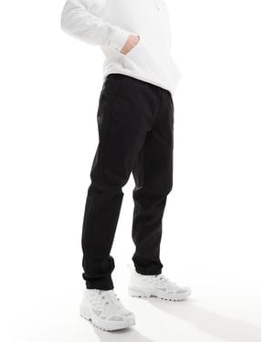 Dr. Denim Rush Regular Fit Chino Trouser Trousers With Elastic Waistband And Drawstring - Black