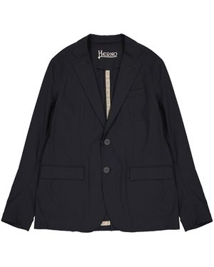Herno Enkelrij Blazer - Blauw