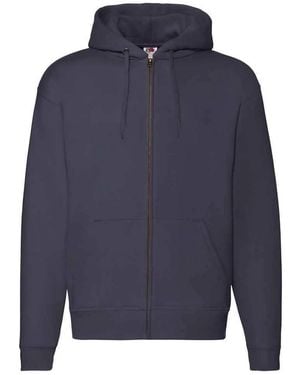 Fruit Of The Loom Adult Premium Full Zip Hoodie (Deep) - Blue
