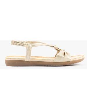 Dr Keller Jan Sandals Metallic - White