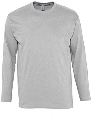 Sol's Monarch Long Sleeve T-Shirt Marl) - Grey
