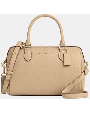 COACH Rowan Satchel - Natural