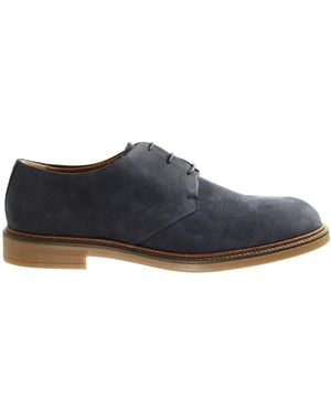 Hackett Chino Pln Derby S Shoes Leather - Blue