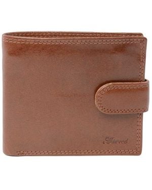 Ashwood Leather Classic Billfold Wallet With 3 Card Slots & Id Tab - Brown