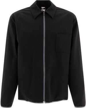 GR10K Ibq Zipped Overshirt - Black