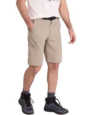 Mountain Warehouse 'Saunter' Belted Cargo Shorts Quick Drying Uv50 Multi Pocket Short Trousers Fabric - Natural