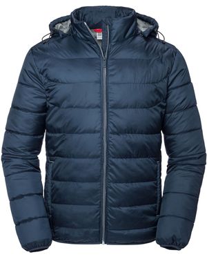 Russell Nano Hooded Padded Jacket (French) - Blue