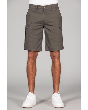 Tokyo Laundry Cotton Cargo Shorts - Grey