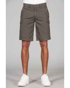 Tokyo Laundry Cotton Cargo Shorts - Grey