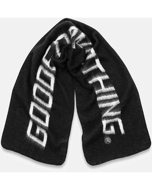 Good For Nothing Branded Knitted Scarf - Black