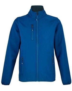 Sol's Ladies Falcon Softshell Recycled Soft Shell Jacket (Royal) - Blue