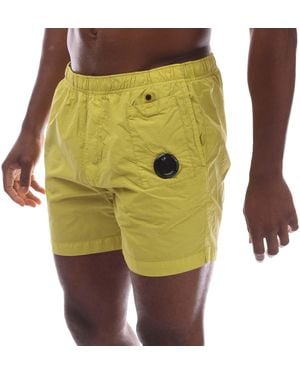 C.P. Company Flatt Nylon Lens Swim Shorts - Yellow