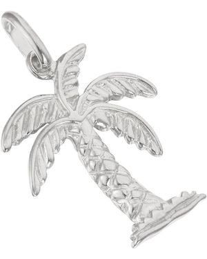 SEOL + GOLD Sterling Palm Tree Charm Pendant - Metallic
