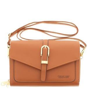 Wynsors Elegant Smal Bag Shoulder Strap Lorelai Zip Tan - Brown