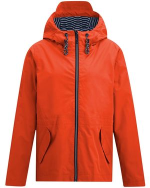 Regatta Ladies Bayletta Grid Distress Waterproof Jacket (Tangerine Tango) - Orange