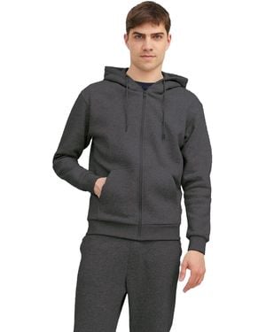 Kruze By Enzo Zip Up Hoodie Tracksuit - Grey