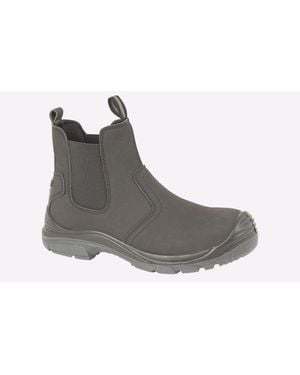 Grafters Goodwin Safety Boot Leather - Grey