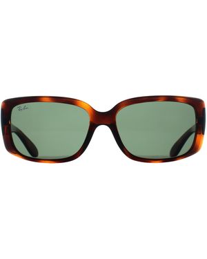 Ray-Ban Rectangle Polished Havana Rb4389 - Green