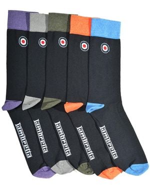 Lambretta Contrast Socks (Pack Of 5) /Multicoloured) - Blue