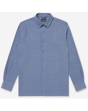 Oliver Sweeney Brushed Cotton Shirt - Blue