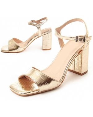 Montevita Heel Sandal Sanndal - Metallic