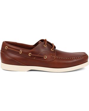 Jones Bootmaker Parsons Leather Boat Shoes - Brown