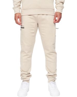 Duck and Cover Heningys Jogging Bottoms (Greige) - Natural