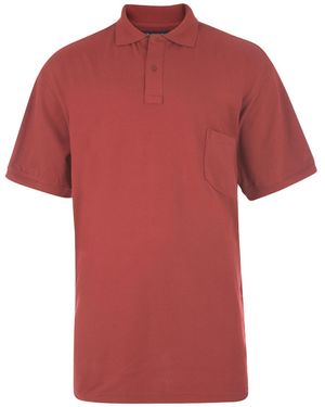 KAM Jeanswear Kam Polo Shirts Short Sleeve Plus Size - Red