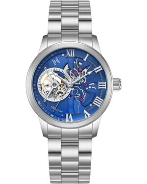 Heritor August Semi-Skeleton Watch - Metallic