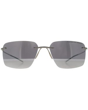 Porsche Design Rimless Shiny Palladium With Mirror P8923 Metal - Grey