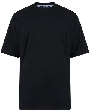 KAM Jeanswear Kam Denim T-Shirts Big & Tall Short Sleeve Crew Neck - Black