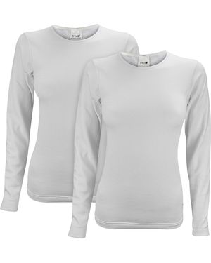 THMO 2-Pack Thermoshirt Met Lange Mouwen Voor De Winter - Grijs