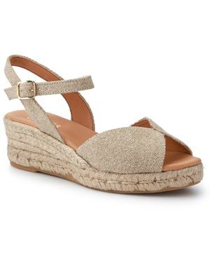 Jones Bootmaker Ravena Leather Espadrilles - Metallic