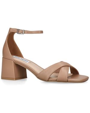 Steve Madden Leather Fergie Sandals - Brown