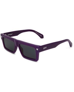 Off-White c/o Virgil Abloh Accessories Off Chandler 53 Rectangle Sunglasses - Blue