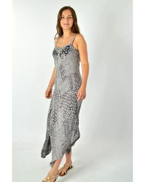 M&CO. Hanky Hem Summer Dress - Grey