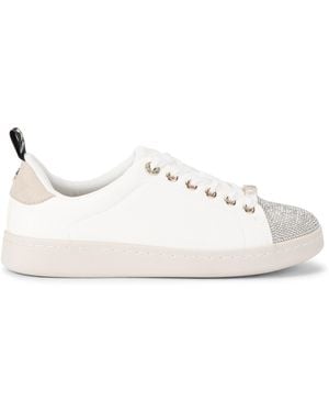 KG by Kurt Geiger Liza Lace Up Gem Trainers - White