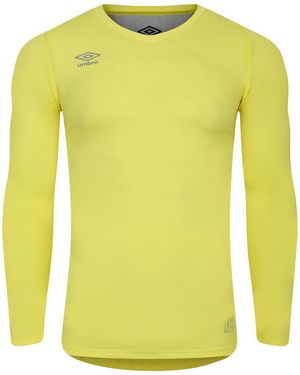 Umbro Elite V Neck Base Layer Top (Lemon Tonic) - Yellow