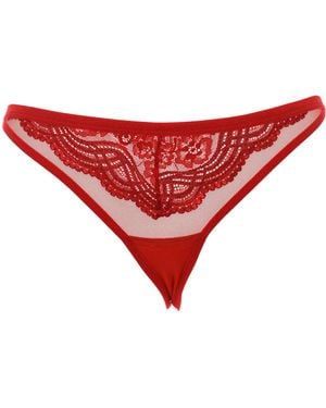Kisses&Love String 21685 Vrouw Met Drie Strengen Kant - Rood