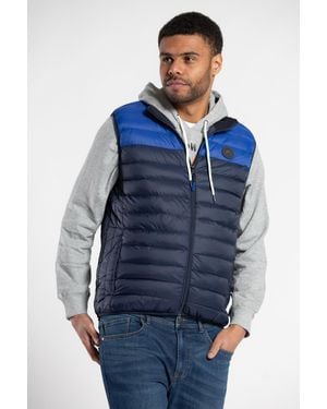 Tokyo Laundry Colour Block Padded Gilet - Blue