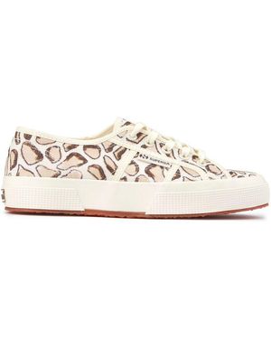 Superga 2750 Giraffa Print Trainers - White