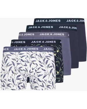 Jack & Jones Harvey 5-Pack Trunks Night Sky - Blue