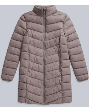 Mountain Warehouse 'Frankie' Padded Jacket With Zipped Pockets Water Resistant Coat Polyamide - Brown