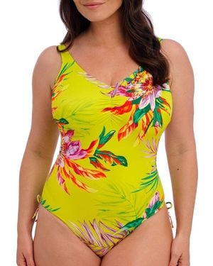 Fantasie Cala Macarella V-Neck Swimsuit - Yellow
