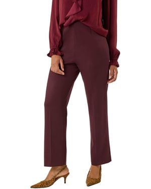 Roman Straight Leg Ponte Trouser - Red
